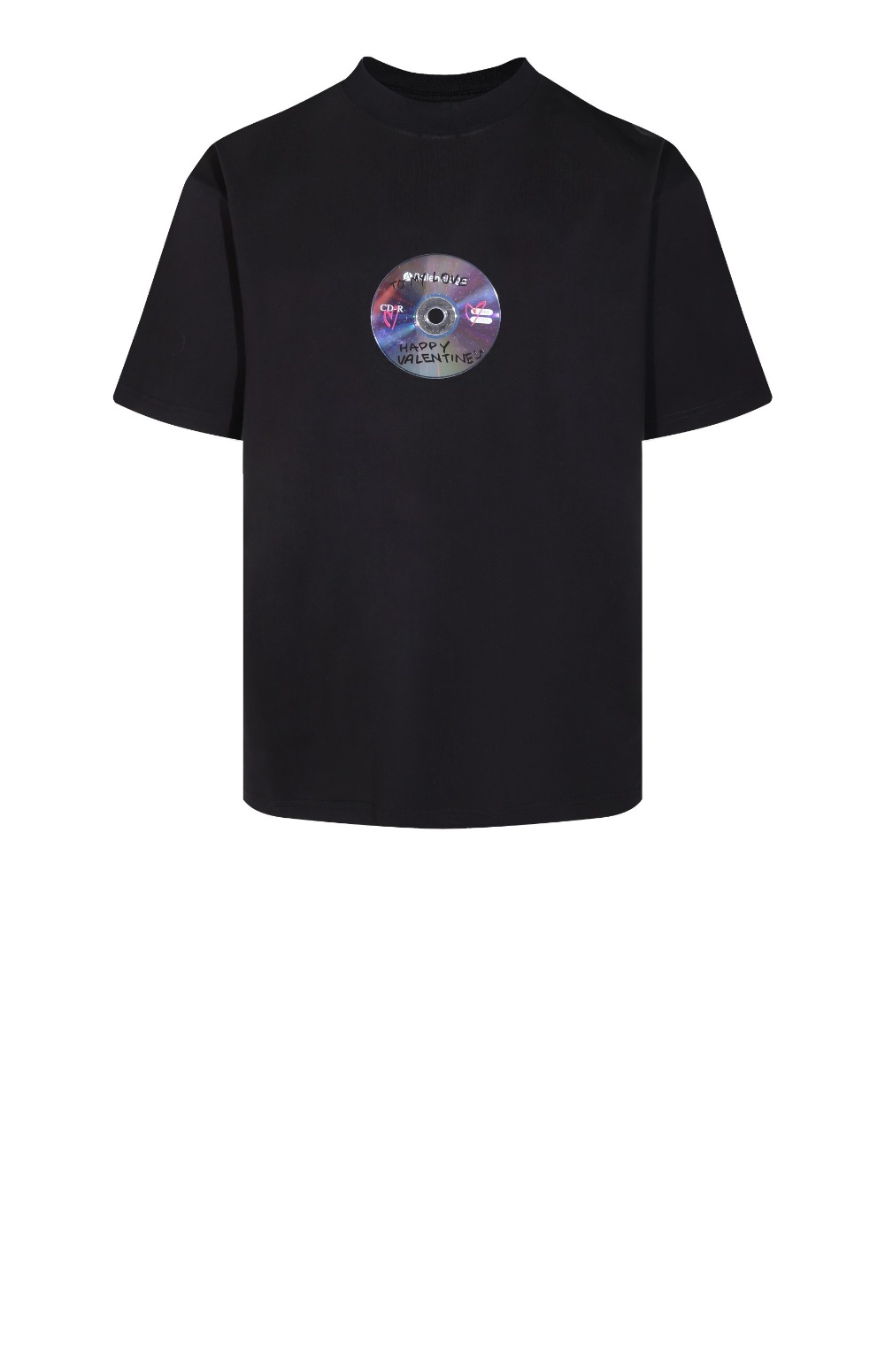 발렌시아가 로고 프린트 반팔