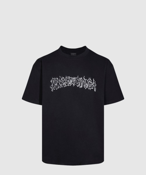 발렌시아가 로고 프린트 반팔