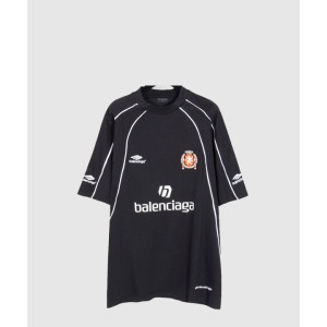 발렌시아가 로고 프린트 반팔