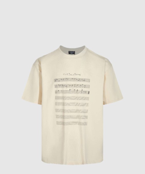 발렌시아가 로고 프린트 반팔