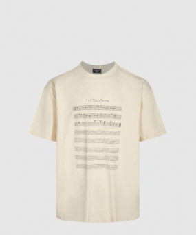 발렌시아가 로고 프린트 반팔