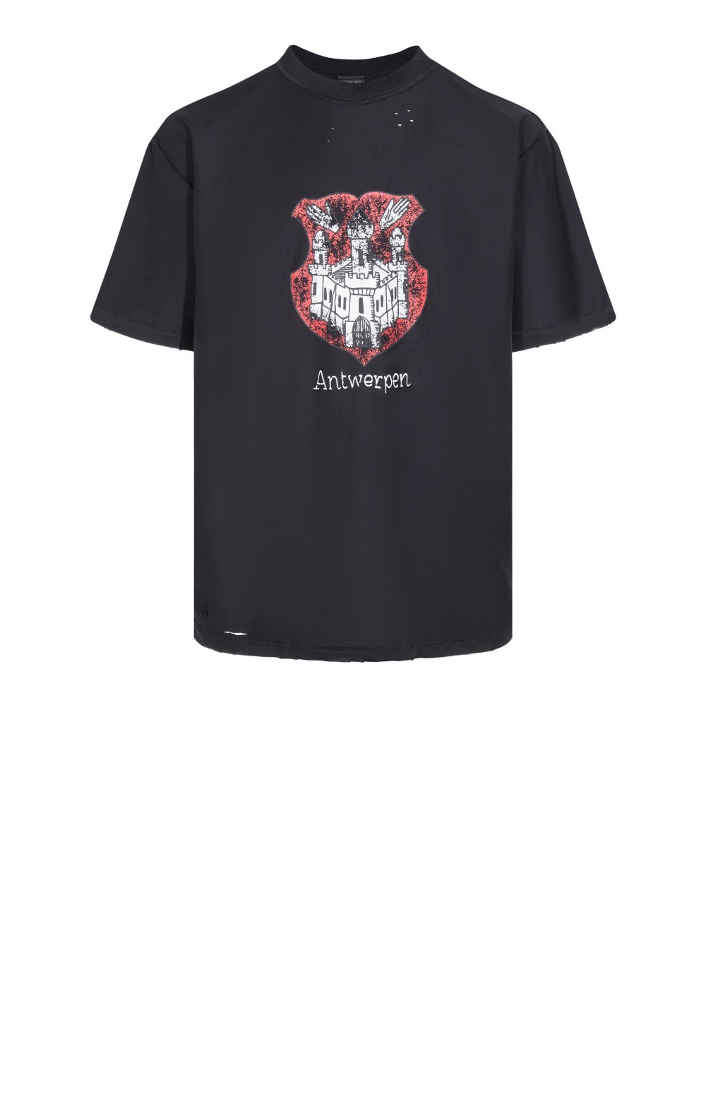 발렌시아가 로고 프린트 반팔