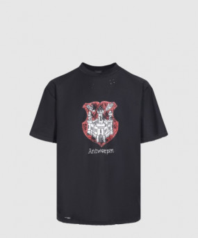 발렌시아가 로고 프린트 반팔