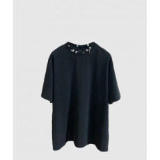 발렌시아가 로고 프린트 반팔