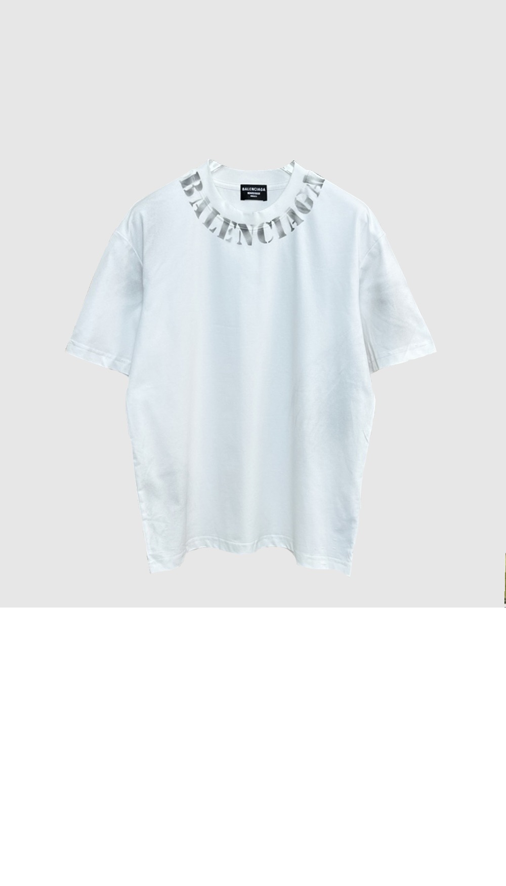 발렌시아가 로고 프린트 반팔