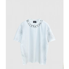 발렌시아가 로고 프린트 반팔