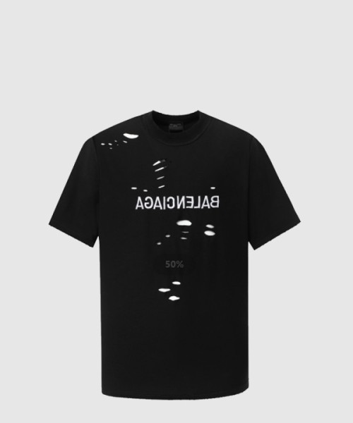 발렌시아가 로고 프린트 반팔