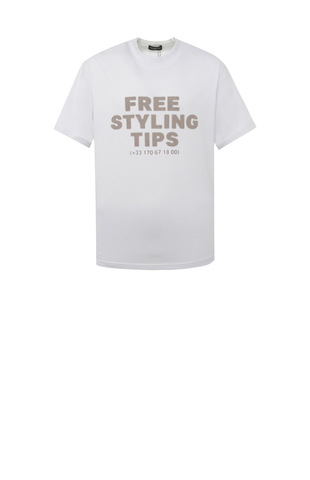 발렌시아가 로고 프린트 반팔