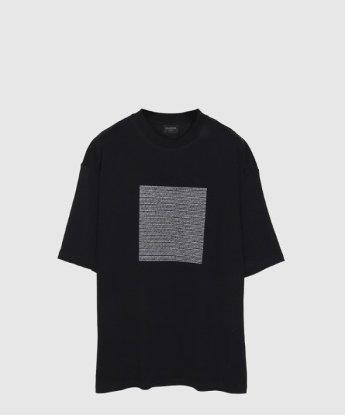 발렌시아가 로고 프린트 반팔