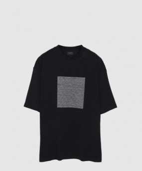 발렌시아가 로고 프린트 반팔