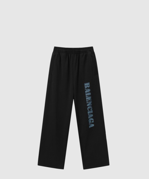 발렌시아가 로고 캐주얼 바지