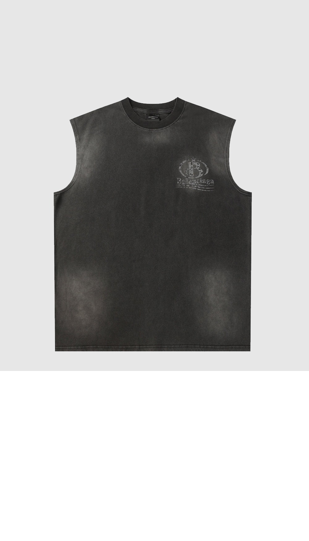 발렌시아가 로고 민소매 톱