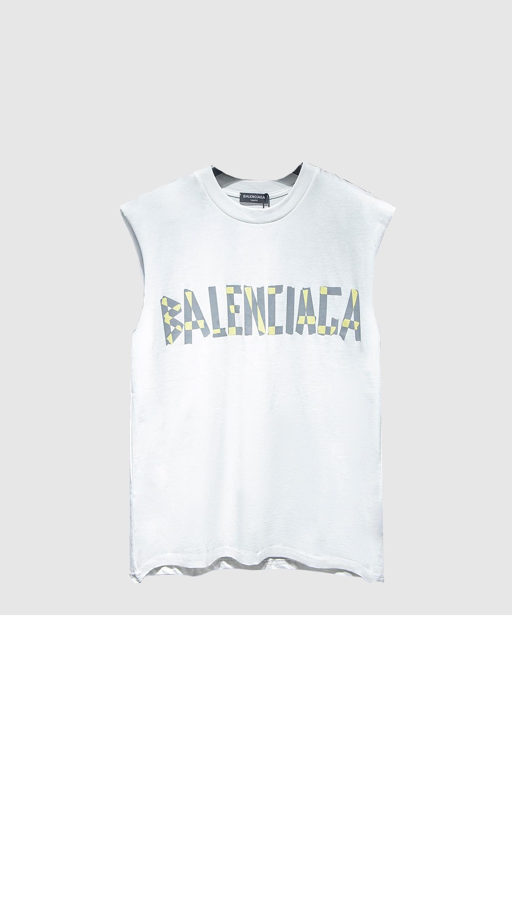 발렌시아가 로고 민소매 톱