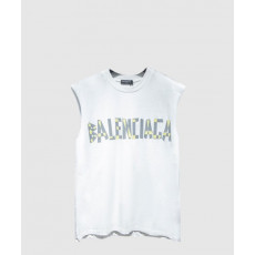 발렌시아가 로고 민소매 톱