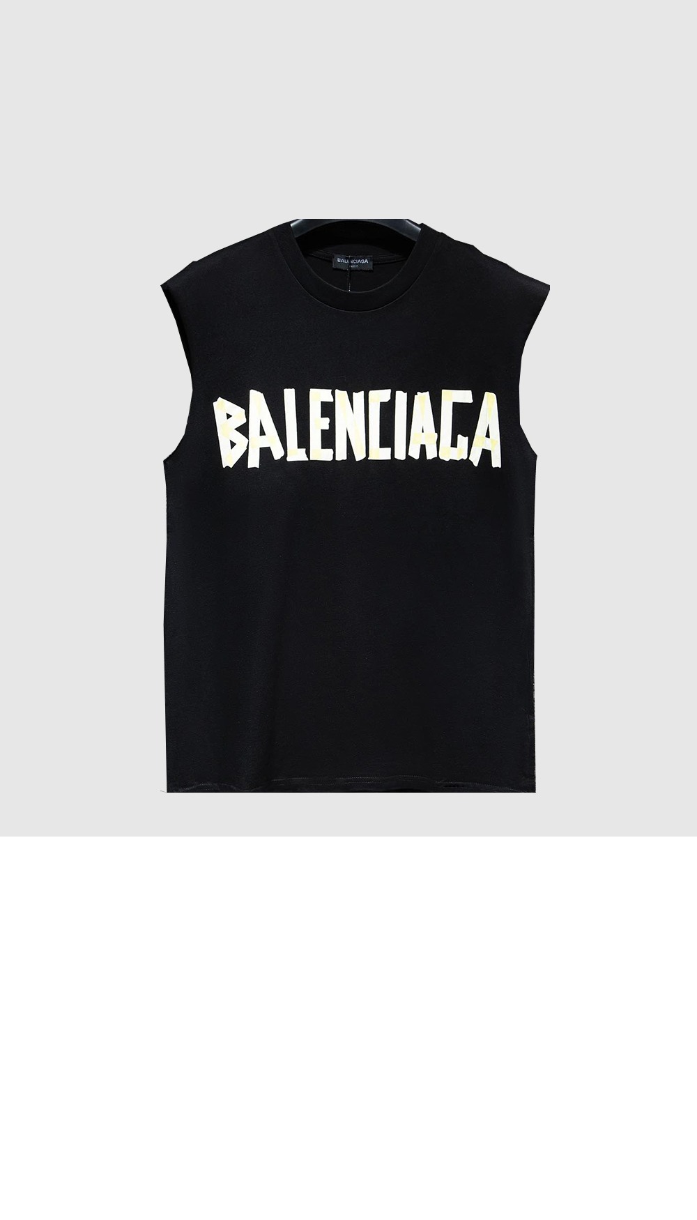 발렌시아가 로고 민소매 톱