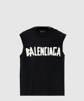 발렌시아가 로고 민소매 톱