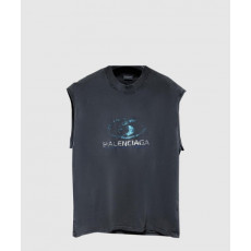 발렌시아가 로고 민소매 톱