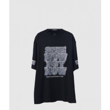 발렌시아가 로고 프린트 반팔