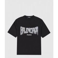 발렌시아가 로고 프린트 반팔