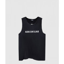 발렌시아가 민소매 프린트 크롭