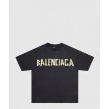 발렌시아가 로고 프린트 반팔