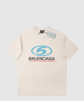 발렌시아가 로고 프린트 반팔