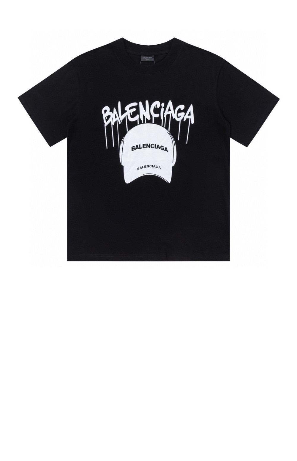 발렌시아가 로고 프린트 반팔