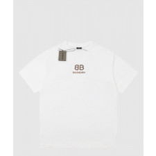 발렌시아가 로고 프린트 반팔