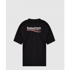 발렌시아가 로고 프린트 반팔