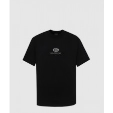 발렌시아가 로고 프린트 반팔