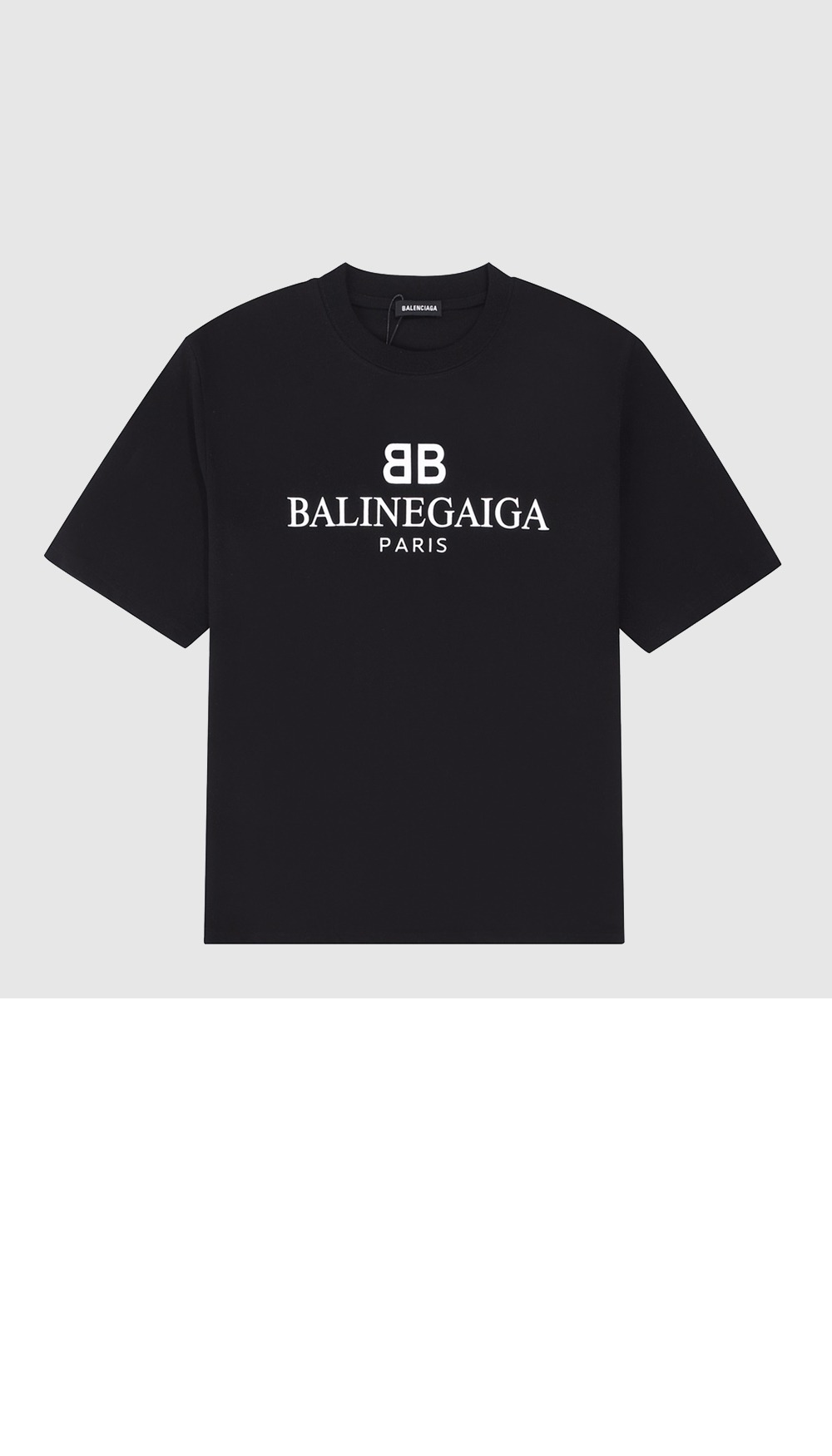 발렌시아가 로고 프린트 반팔