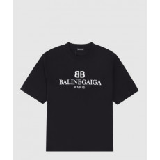 발렌시아가 로고 프린트 반팔