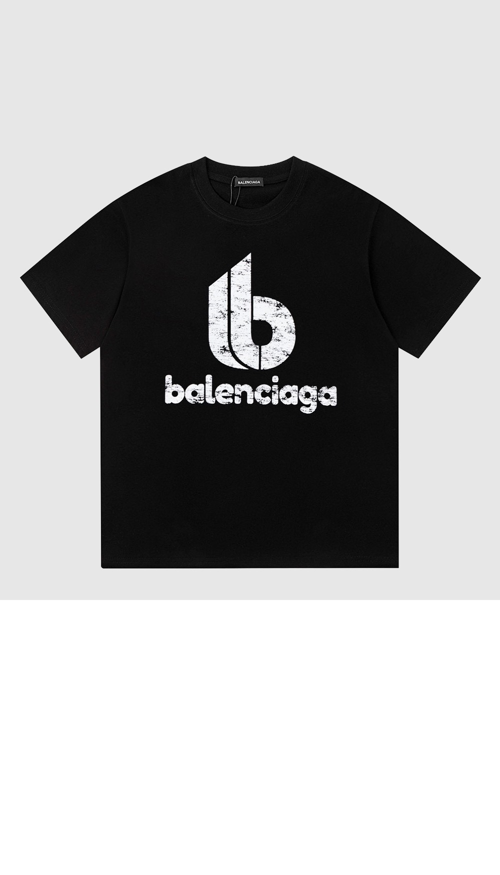 발렌시아가 로고 프린트 반팔