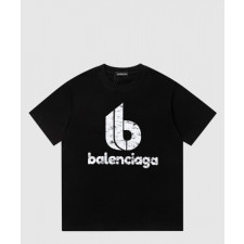 발렌시아가 로고 프린트 반팔