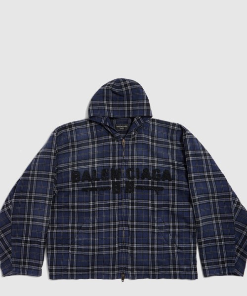 발렌시아가 후드 집업 점퍼