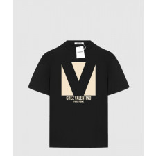 발렌티노 프린트 코튼 티셔츠