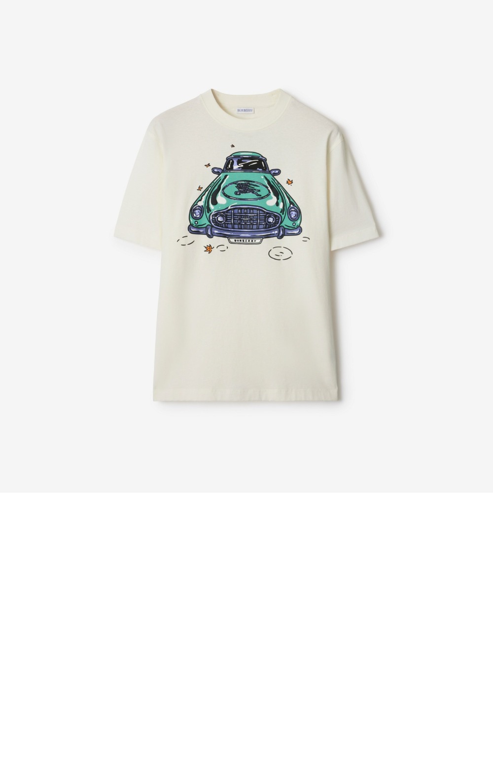 버버리 카 코튼 티셔츠