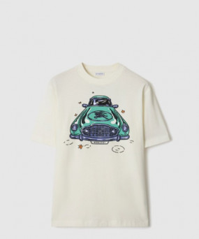 버버리 카 코튼 티셔츠