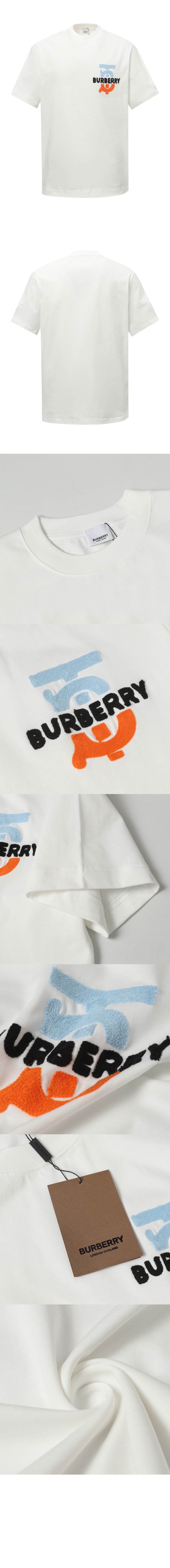 버버리 로고 프린트 반팔