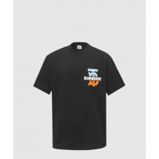 버버리 로고 프린트 반팔