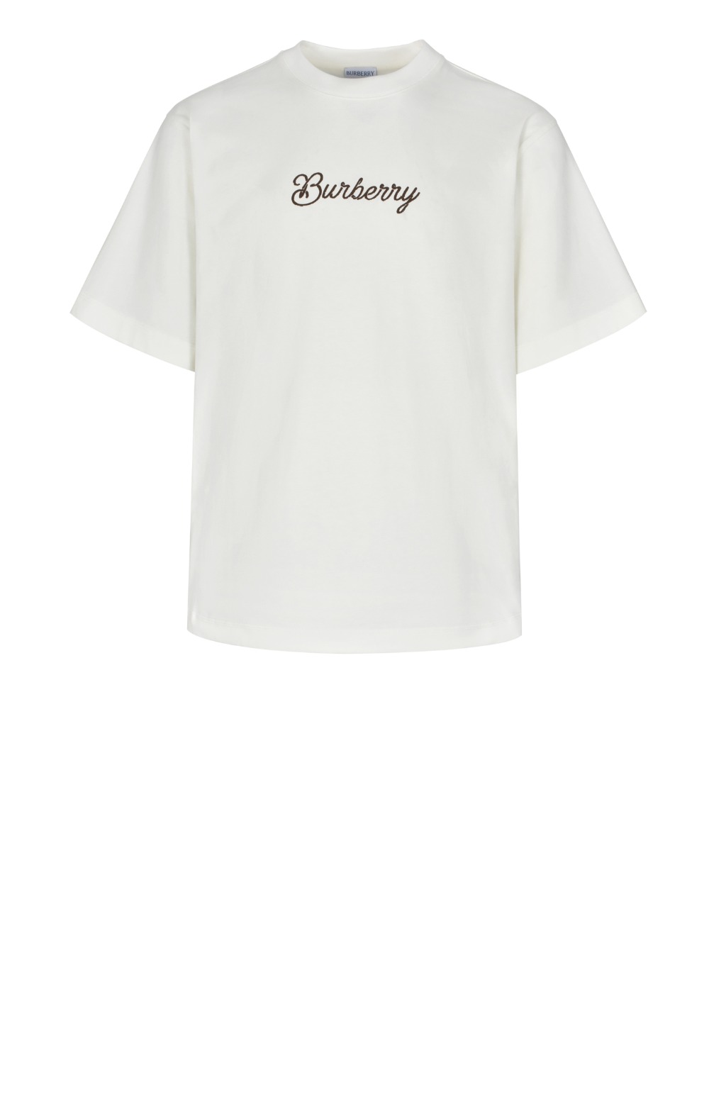 버버리 패턴 코튼 티셔츠