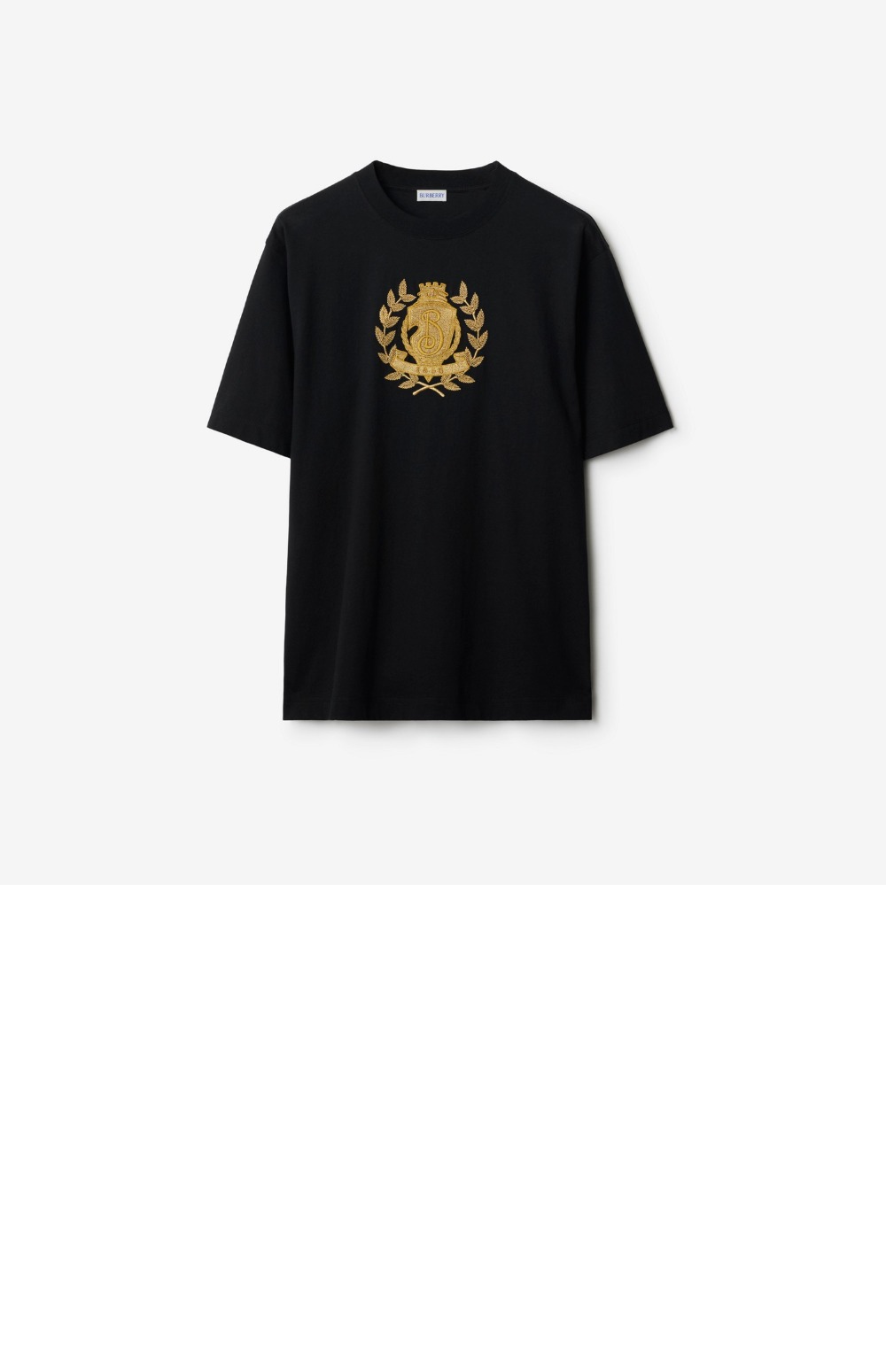 버버리 레터 B 배지 코튼 티셔츠