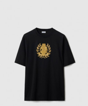 버버리 레터 B 배지 코튼 티셔츠