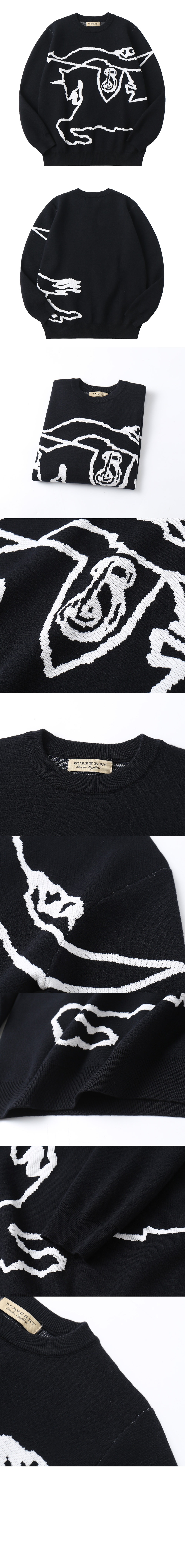 버버리 크루넥 스웨터