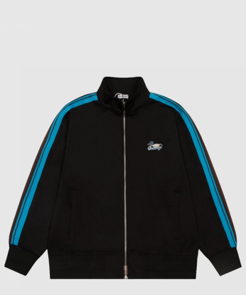 버버리 스트라이프 저지 트랙 재킷