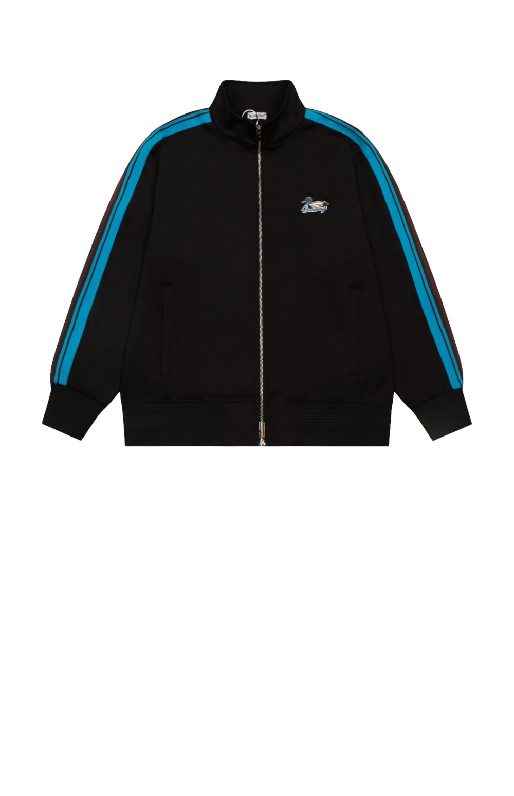 버버리 스트라이프 저지 트랙 재킷