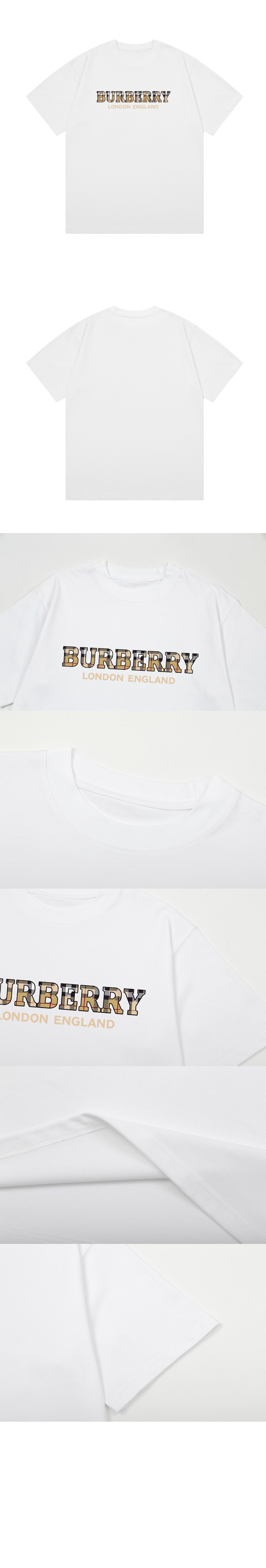 버버리 로고 프린트 반팔