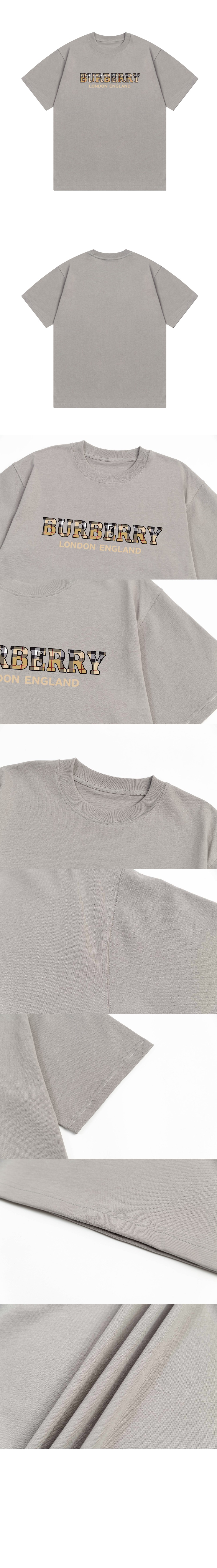 버버리 로고 프린트 반팔