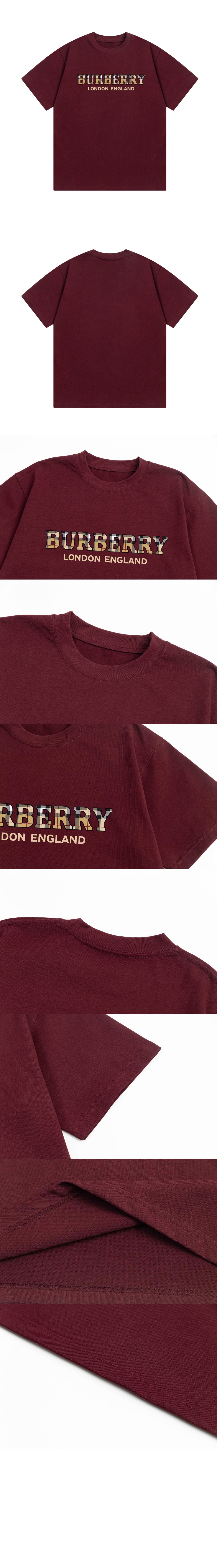 버버리 로고 프린트 반팔