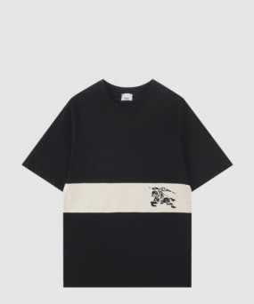 버버리 스트라이프 코튼 티셔츠